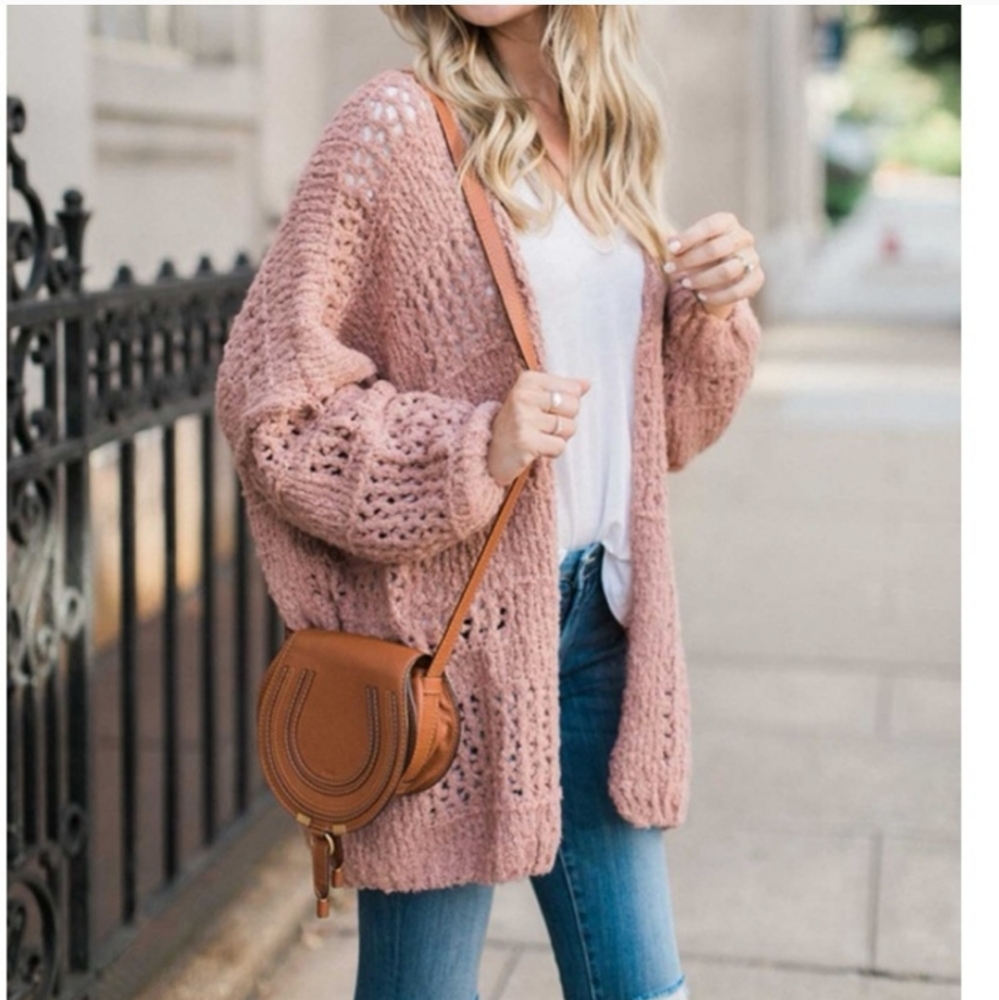 Free People * Morning Cardigan Long - Picture 10 of 15